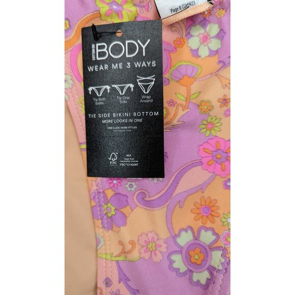 Cotton On Body Brazilian Floral Bikini Bottom Wear 3 Ways - Picture 4 of 11
